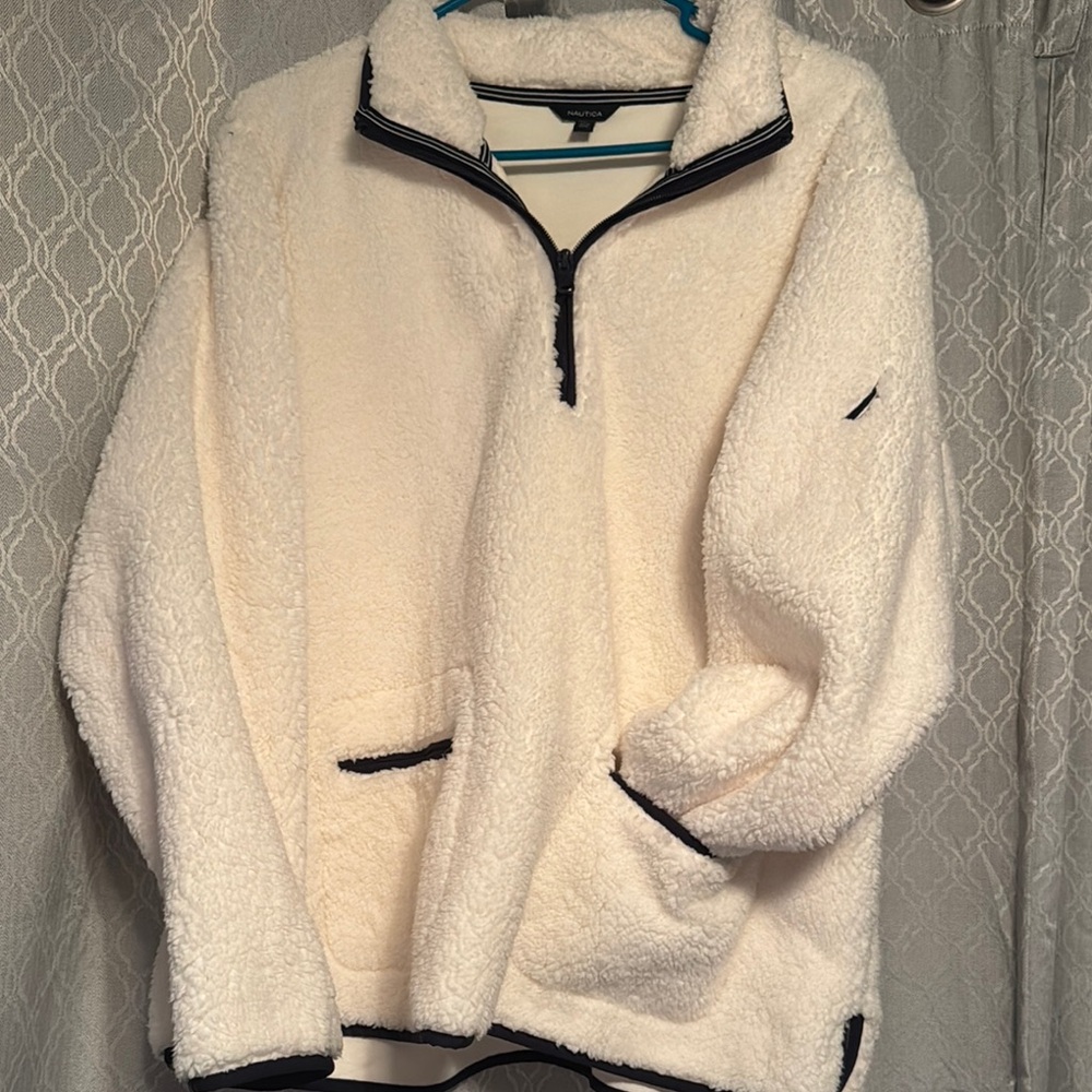 Nautica White Sherpa Jacket